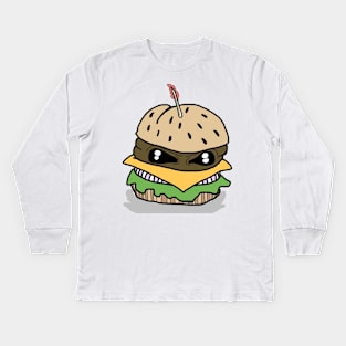 Cheeseburgerrrr Kids Long Sleeve T-Shirt